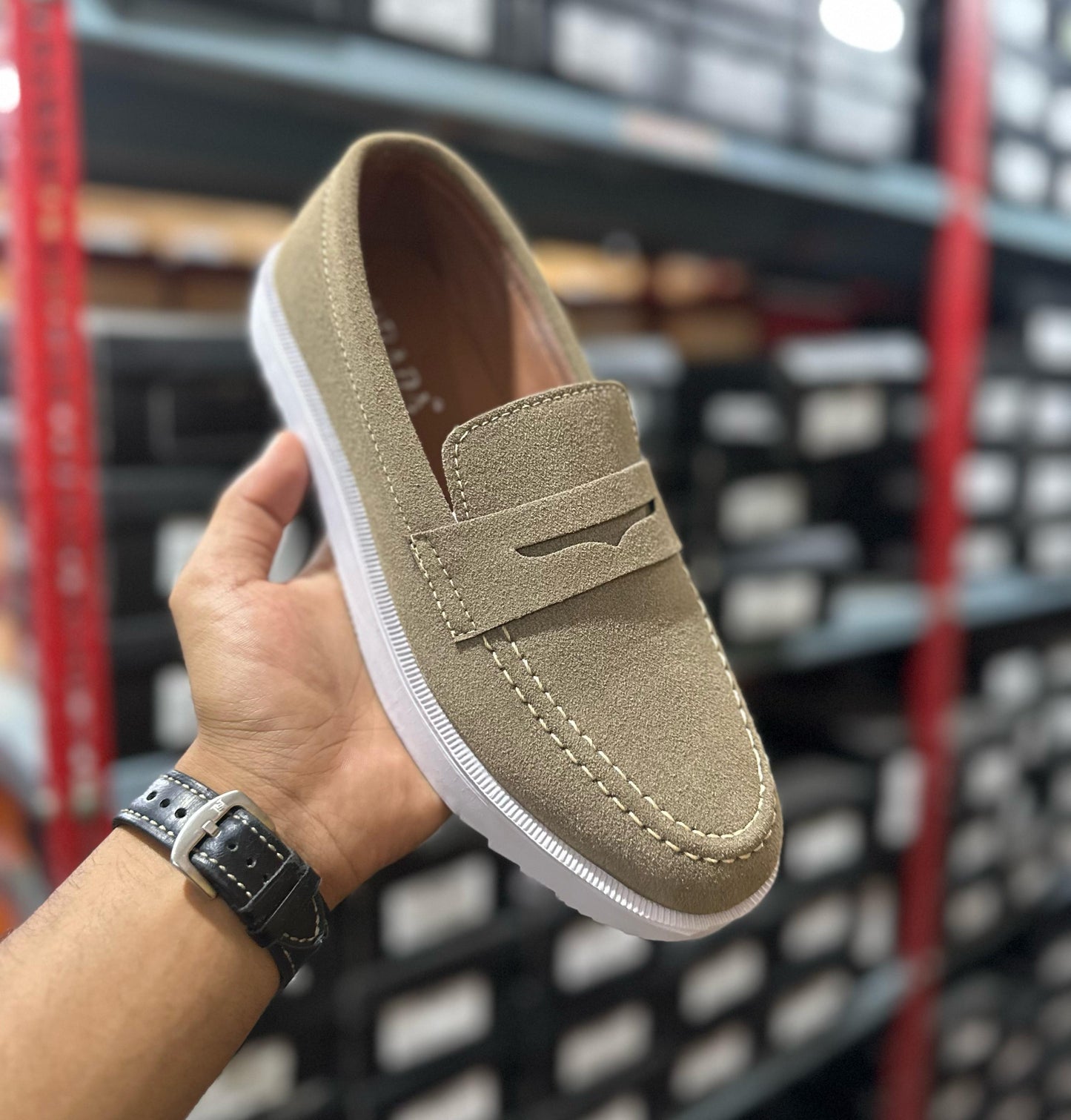 Suede Handmade Loafer for Men
