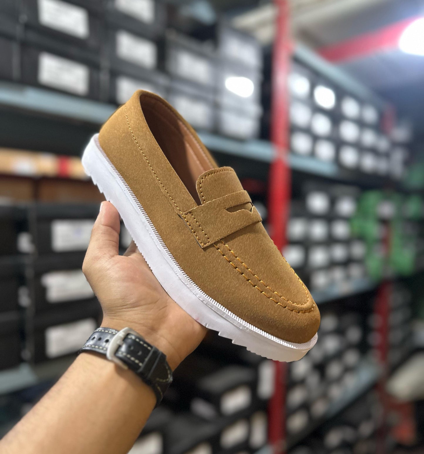 Suede Handmade Loafer for Men