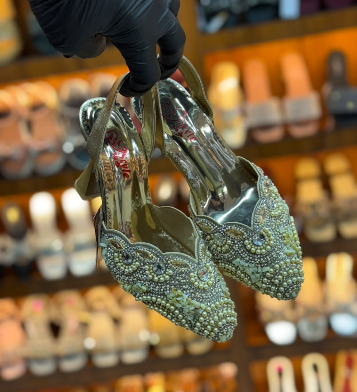 Glam Crystal Slingback Heels