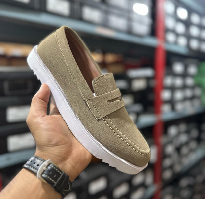 Suede Handmade Loafer for Men