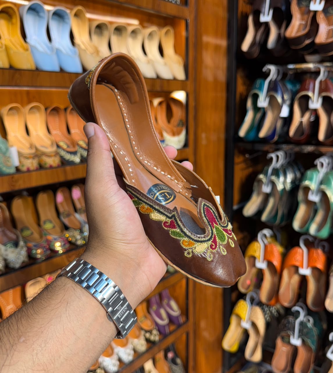 Indian Tajj Leather Khussa