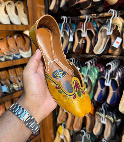 Indian Tajj Leather Khussa