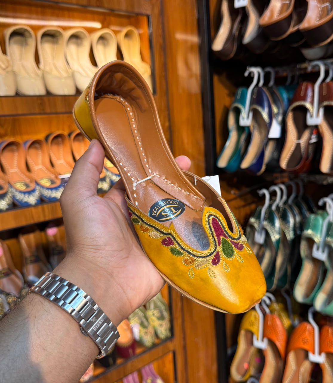 Indian Tajj Leather Khussa