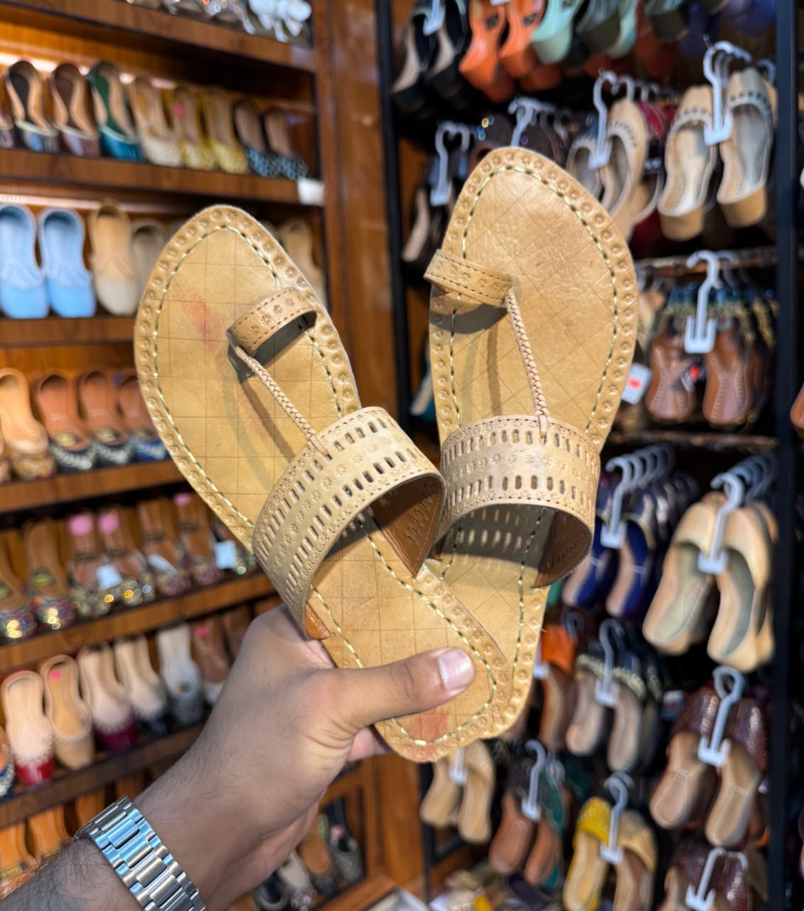 Classic Espresso Kolhapuri Sandal