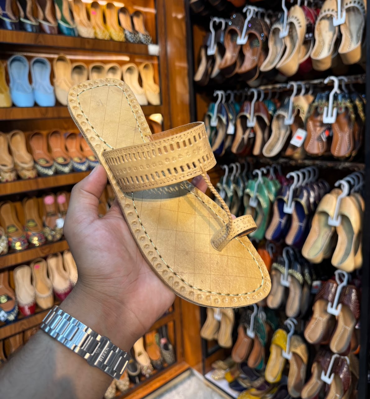 Classic Espresso Kolhapuri Sandal
