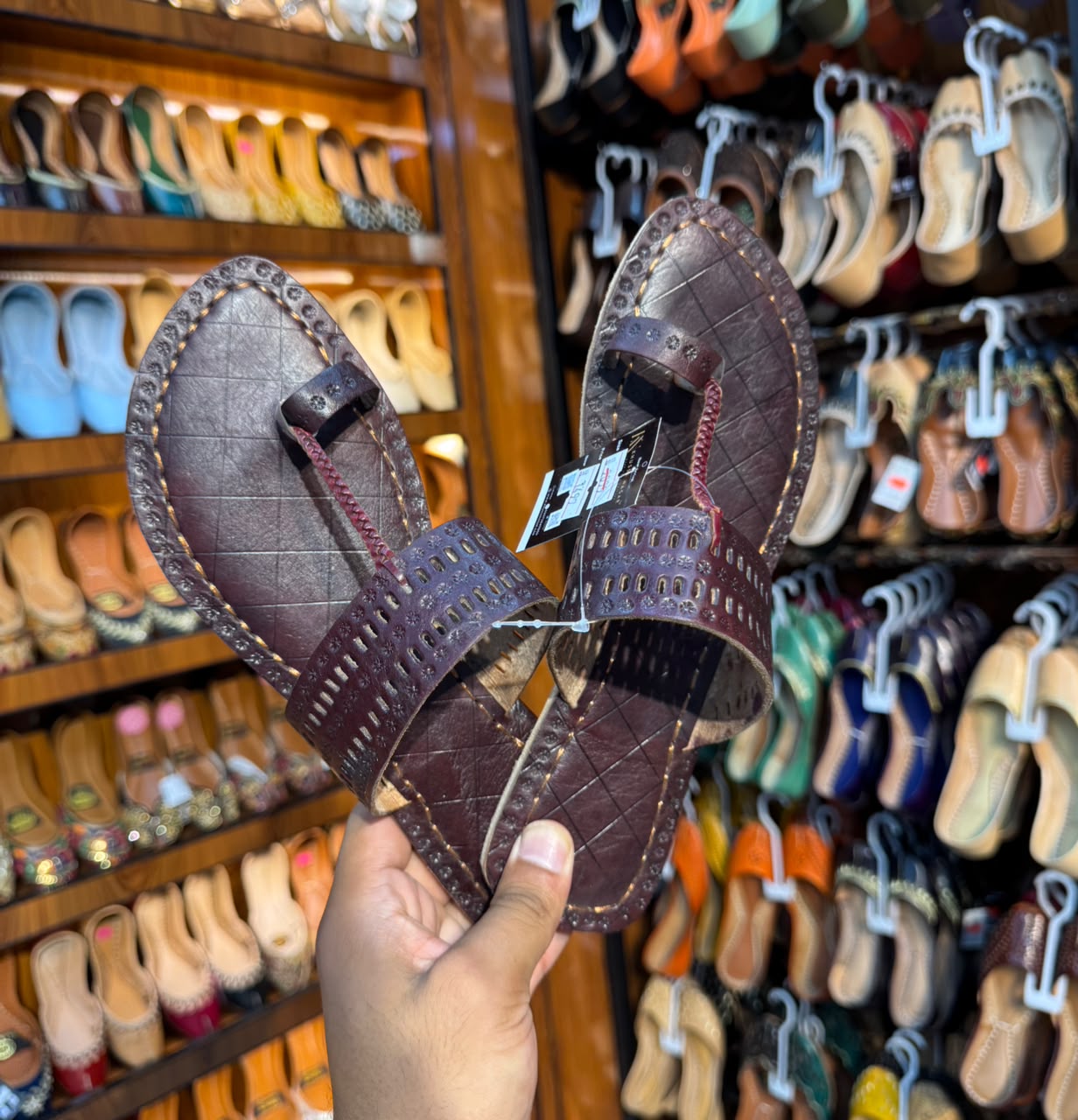 Classic Espresso Kolhapuri Sandal