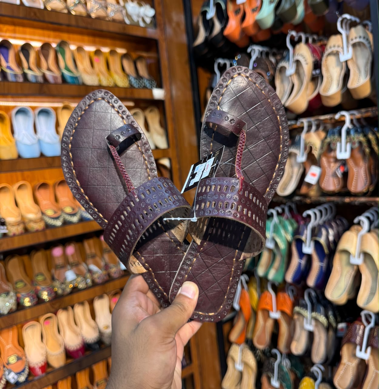 Classic Espresso Kolhapuri Sandal