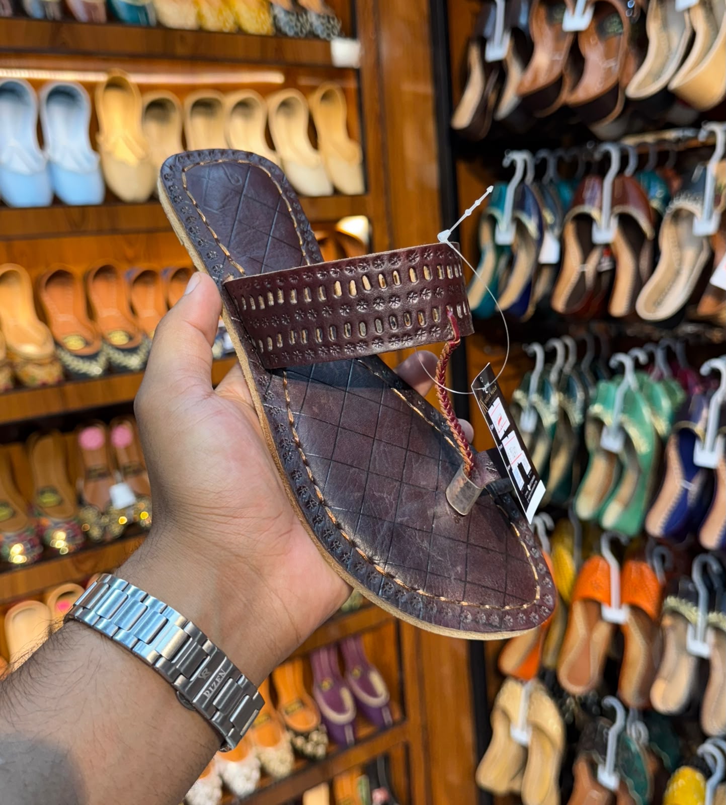 Classic Espresso Kolhapuri Sandal