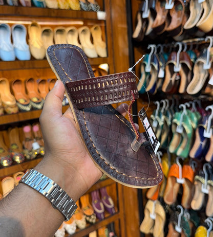 Classic Espresso Kolhapuri Sandal