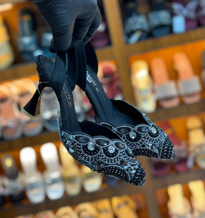Glam Crystal Slingback Heels