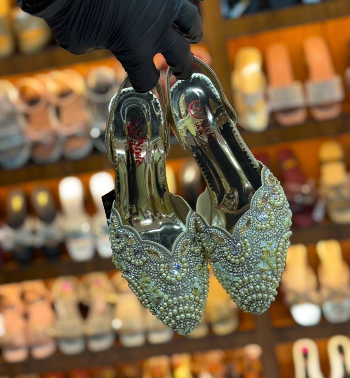 Glam Crystal Slingback Heels