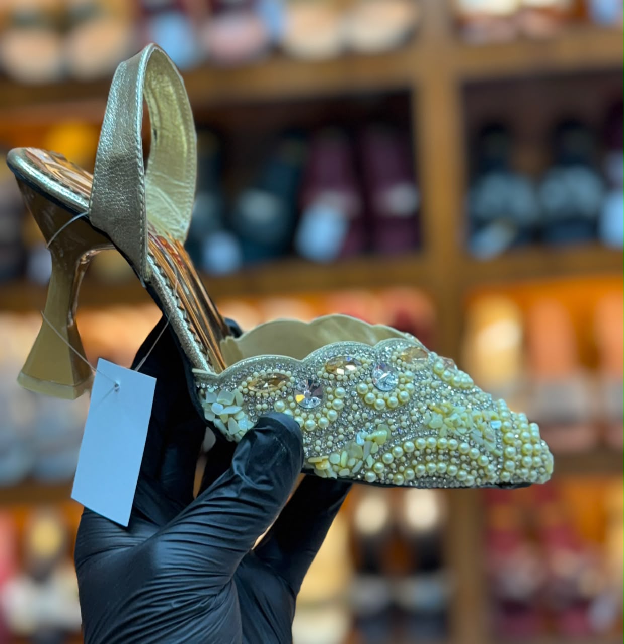 Glam Crystal Slingback Heels