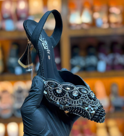 Glam Crystal Slingback Heels
