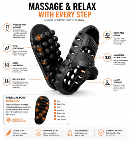 Therapy massage clogs